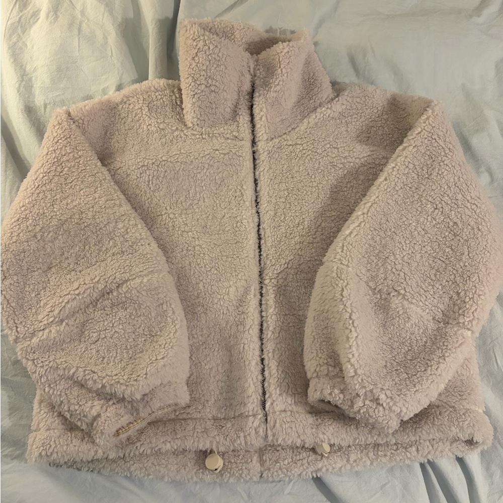 🤍 Lululemon Sherpa Zip-Up Jacket – Size 10 | Like New 🤍